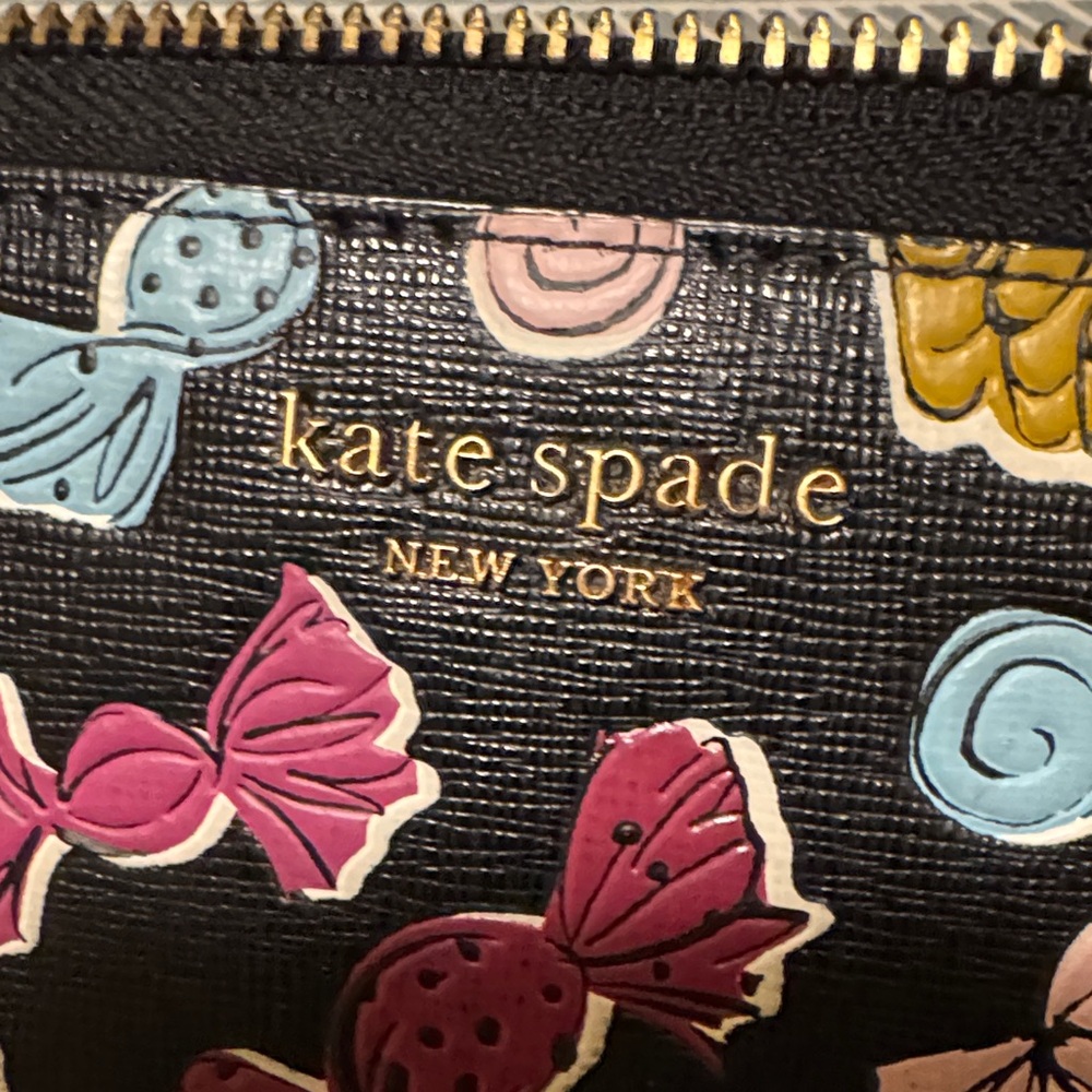 Kate Spade Black Wallet with Multicolor Candy Design - Picture 3 of 6